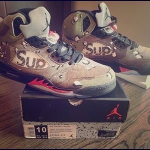 Jordan 5 /supreme/BDU Camo